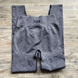 Victoria's Secret PINK Leggings Small Active High Waist Full Length Gray